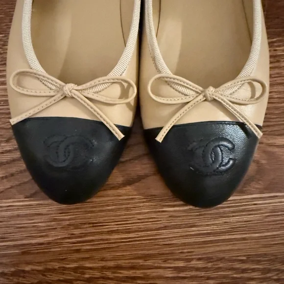 CHANEL Cap Toe Ballet Flats - Picture 8 of 12